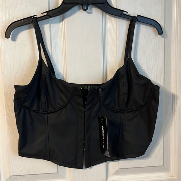 Dolls Kill Tops - BRAND NEW CLUB EXX Corset Crop Top